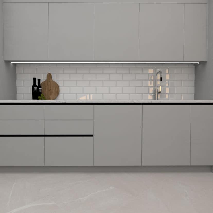 Kakel Arredo Color Vit Metro Biselado Blank 10x20